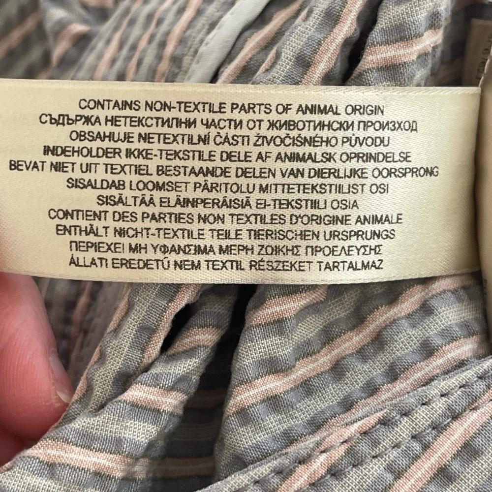 Burberry London seersucker Chinos with Tailored Fit and Straight Legs size 6 - Picture 12 of 12